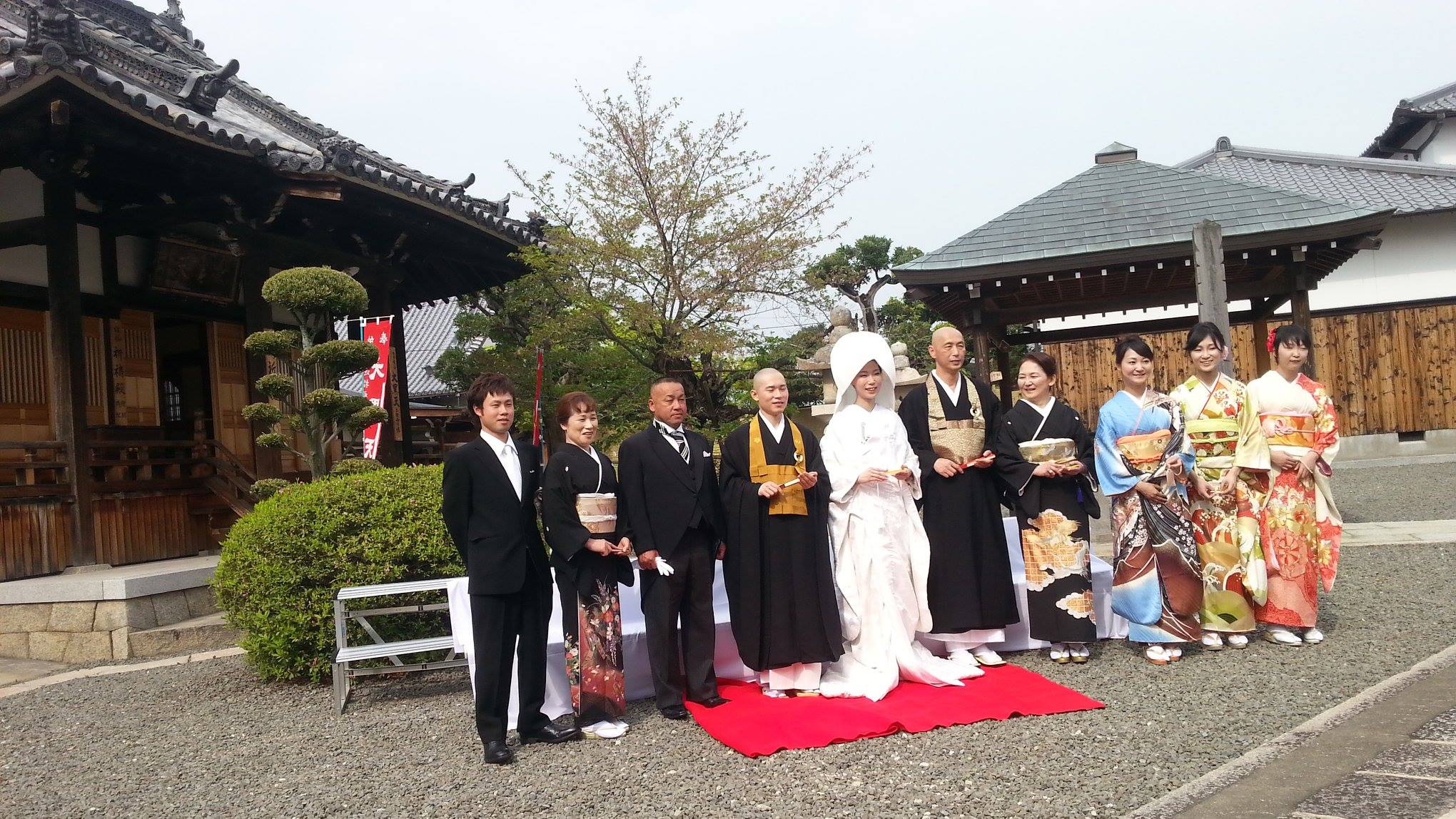天童山大黒寺での仏前結婚式